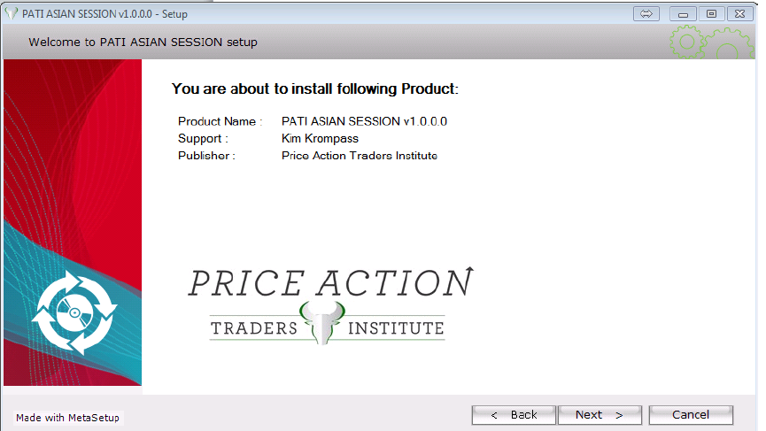 Price Action Traders Institute - PATI Asian Session installation